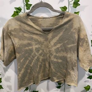 Tie dye cropped T-shirt small